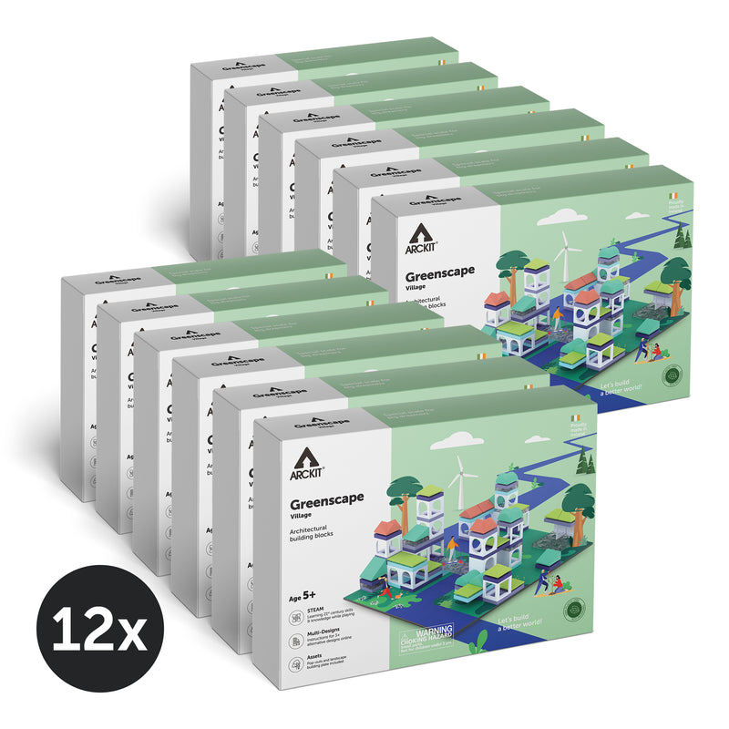 Bundle kit of 12 Arckit Greenscape Village Model House Kits